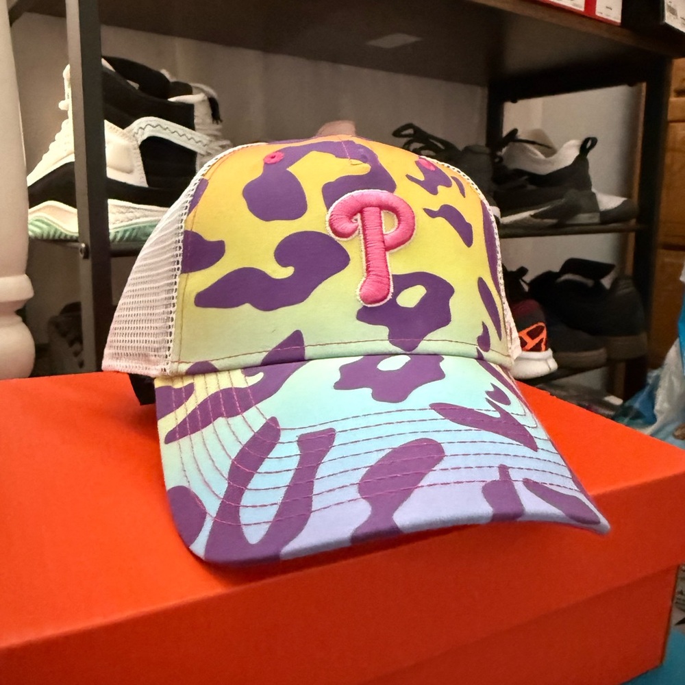 Phillies kids purple cool cat rainbow